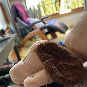 Plush Dog Toy with Brown Ears